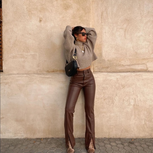 Zara faux leather pants - Picture 8 of 17